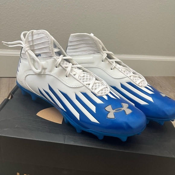 Under Armour Team Nitro IV Mid Maryland Red and Black Football Cleats Size 13